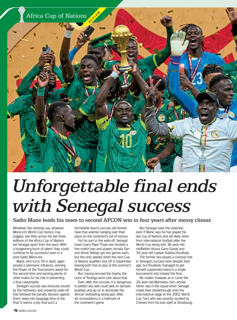 World Soccer Preview Pages