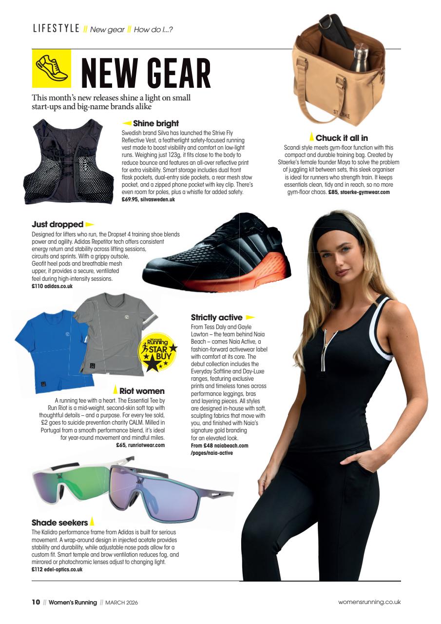 Women’s Running Preview Pages