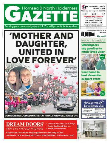 Hornsea Gazette February 12, 2026 issue Hornsea Gazette February 12, 2026