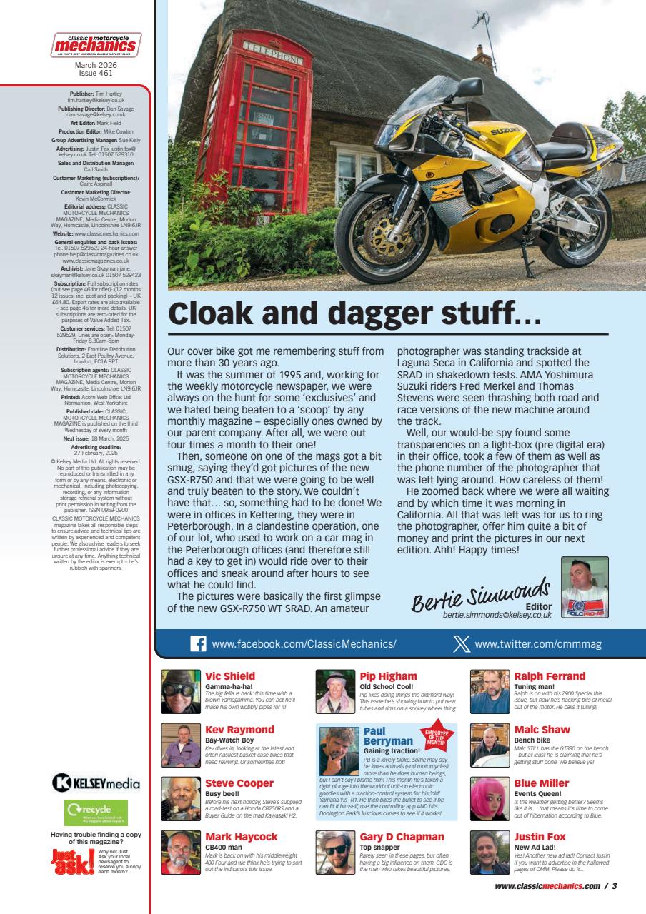 Classic Motorcycle Mechanics Preview Pages