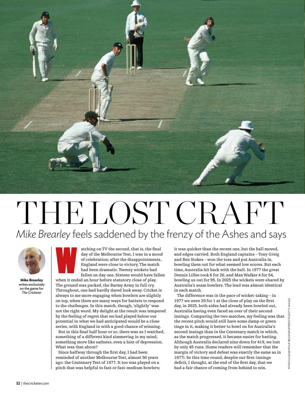 The Cricketer Magazine Preview Pages