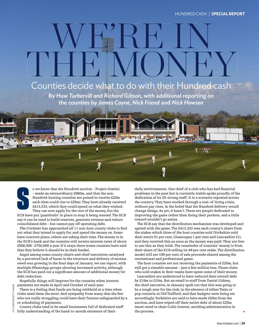 The Cricketer Magazine Preview Pages
