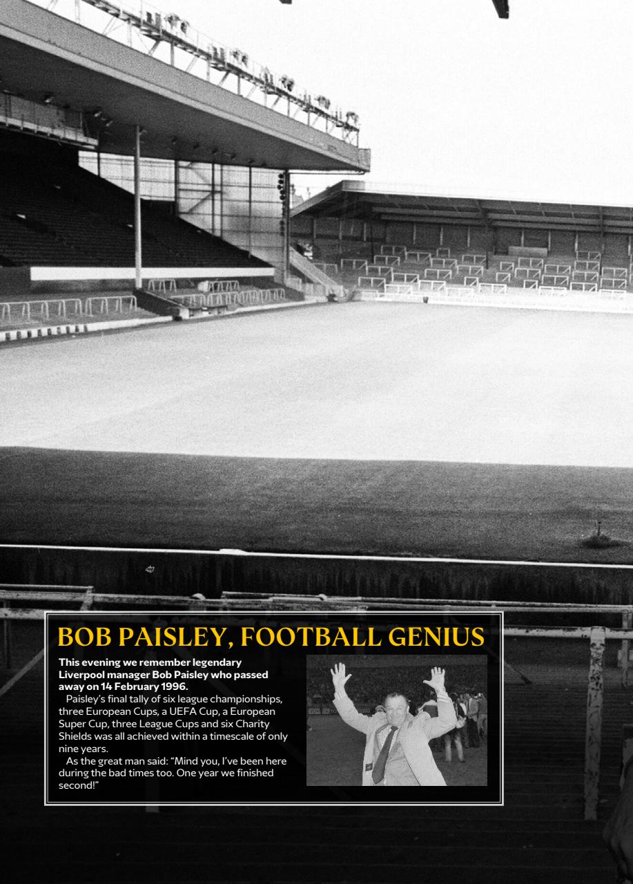 Liverpool FC Programmes Preview Pages