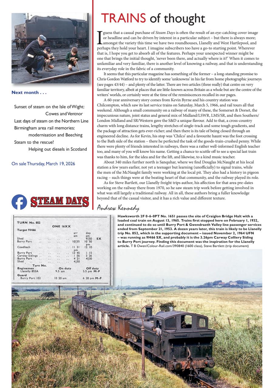 Steam Days Preview Pages