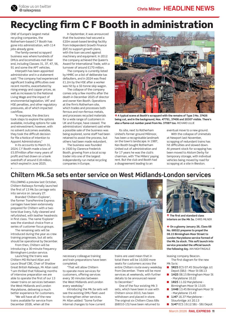 Rail Express Preview Pages