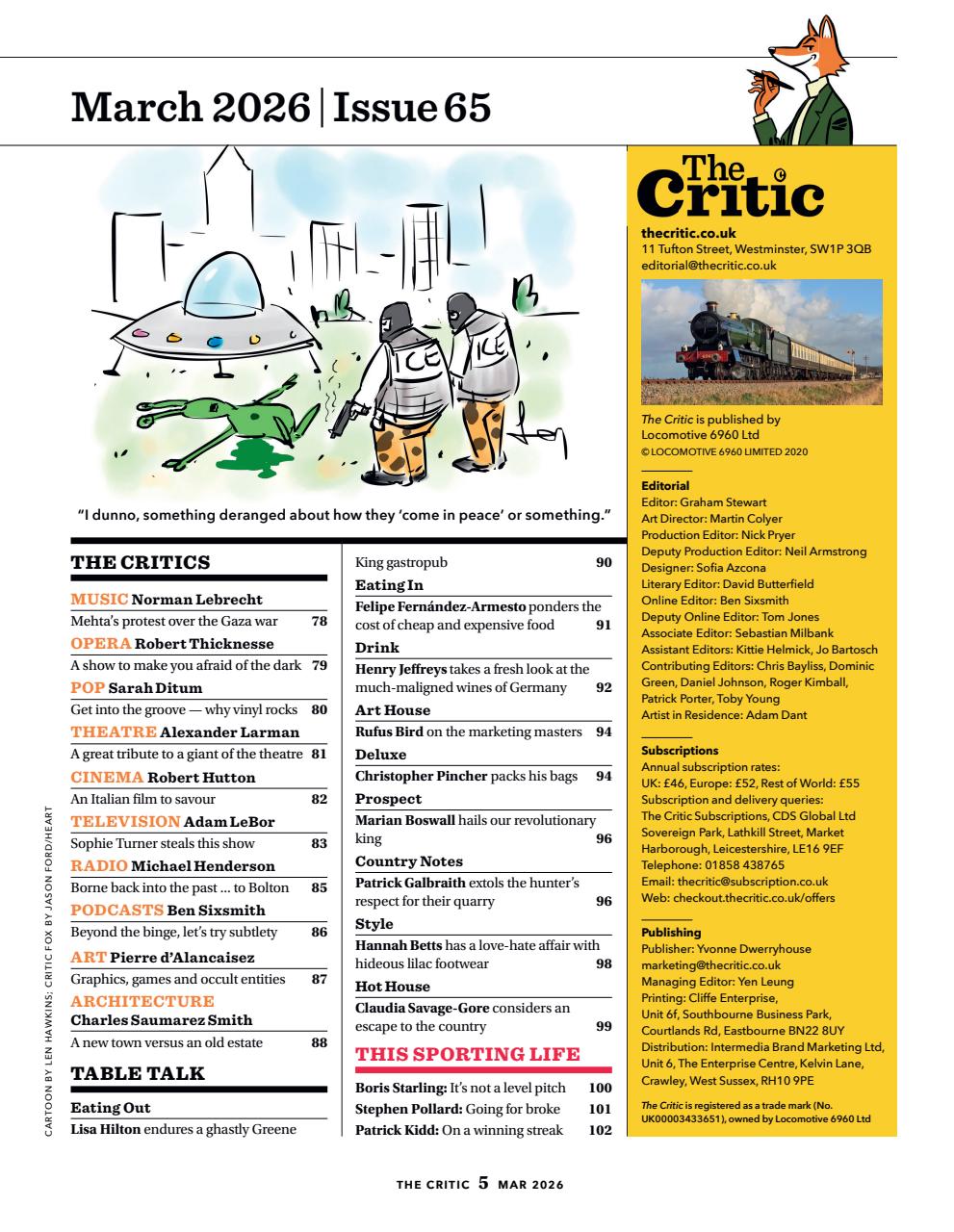 The Critic Preview Pages