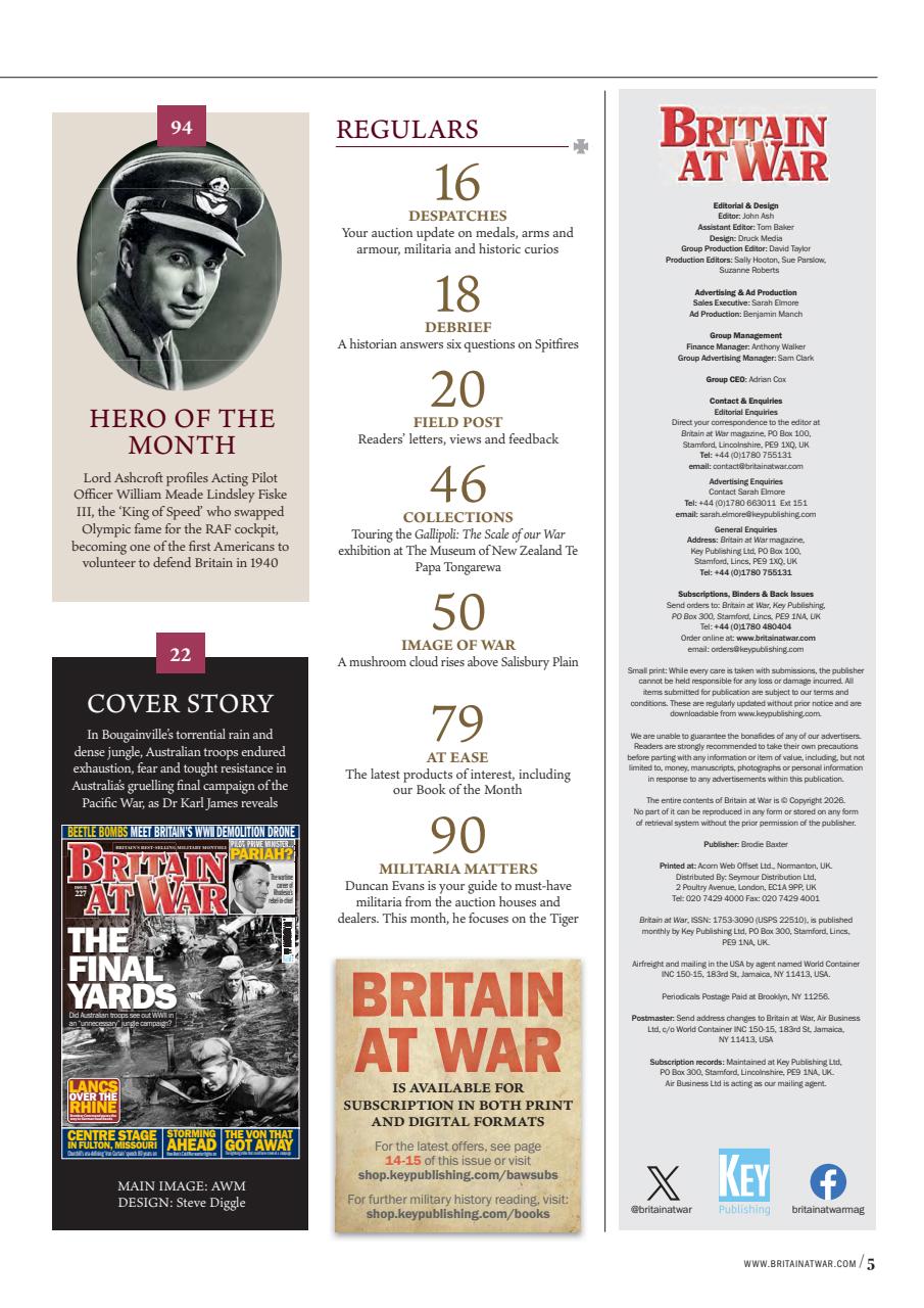 Britain at War Magazine Preview Pages