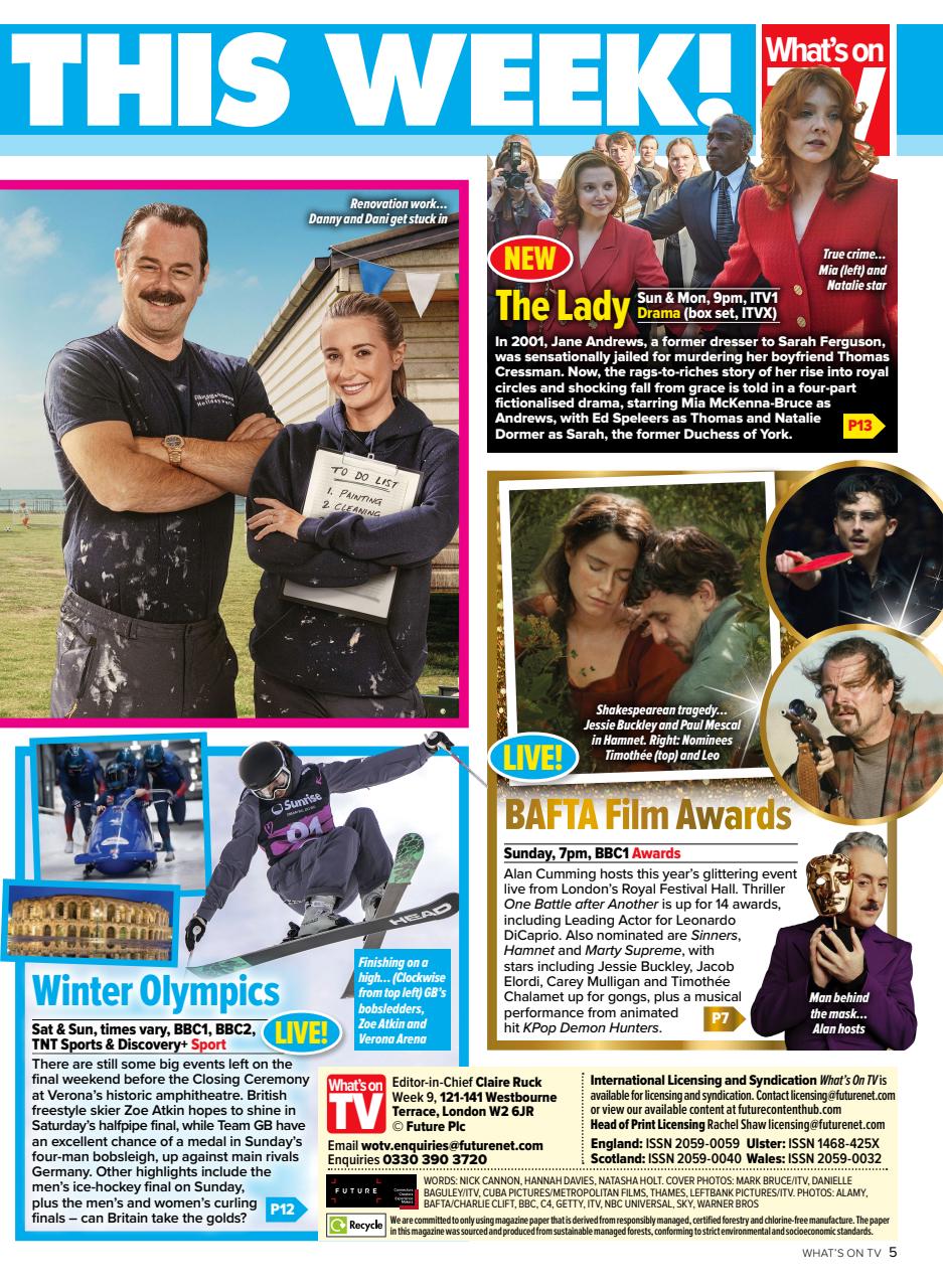 What's on TV Preview Pages