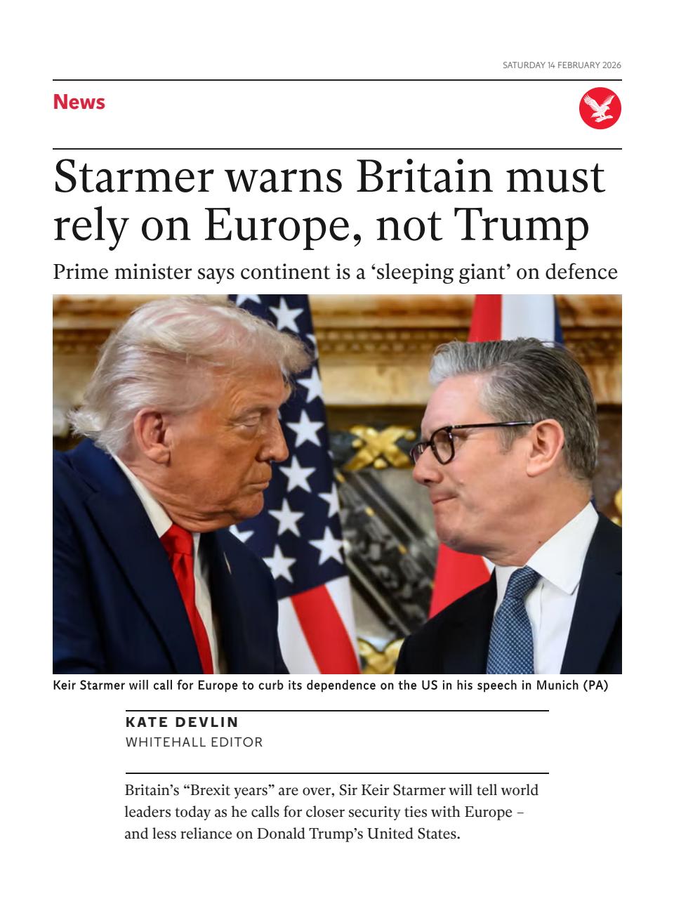 The Independent Daily Edition Newspaper Preview Pages