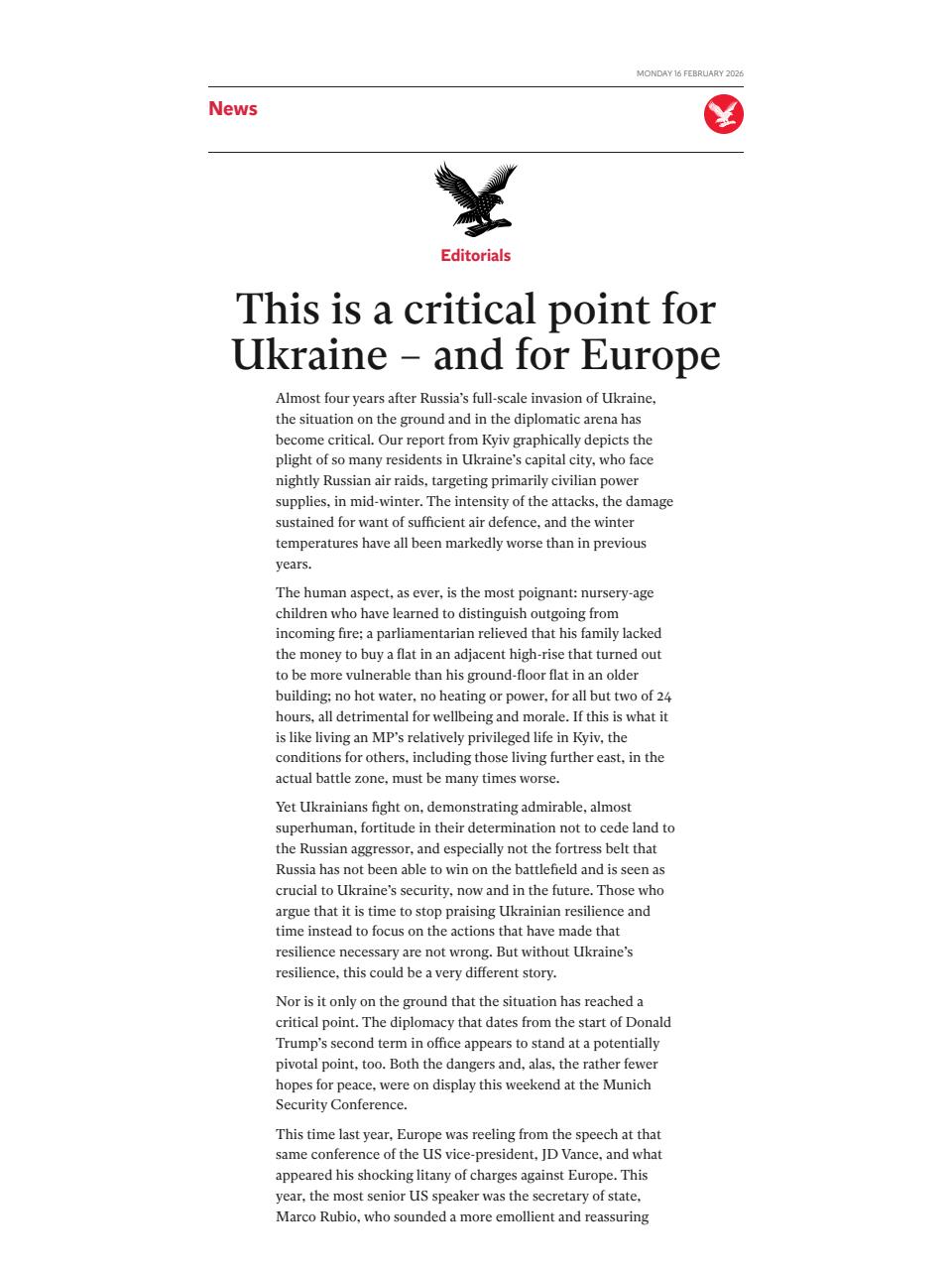 The Independent Daily Edition Newspaper Preview Pages