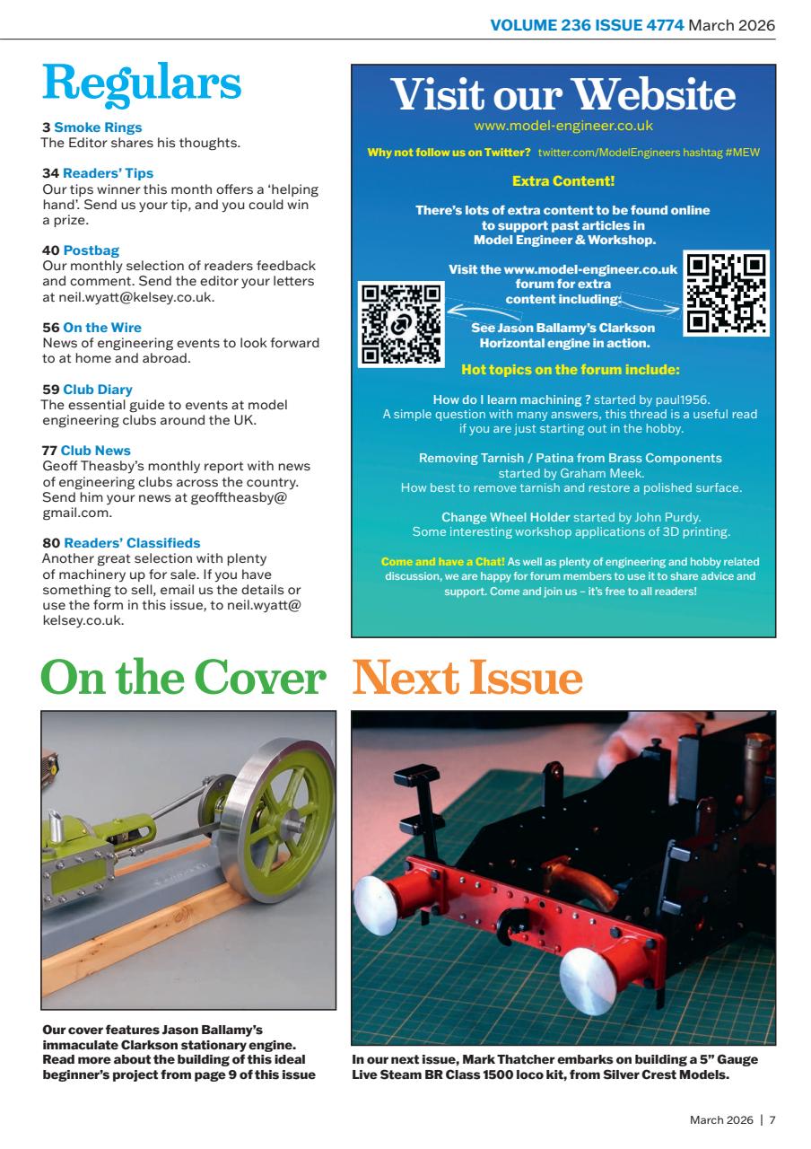 Model Engineer & Workshop Magazine Preview Pages