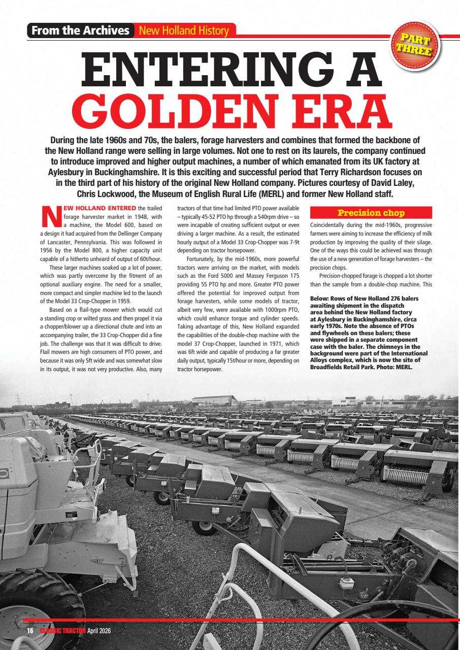 Classic Tractor Preview Pages