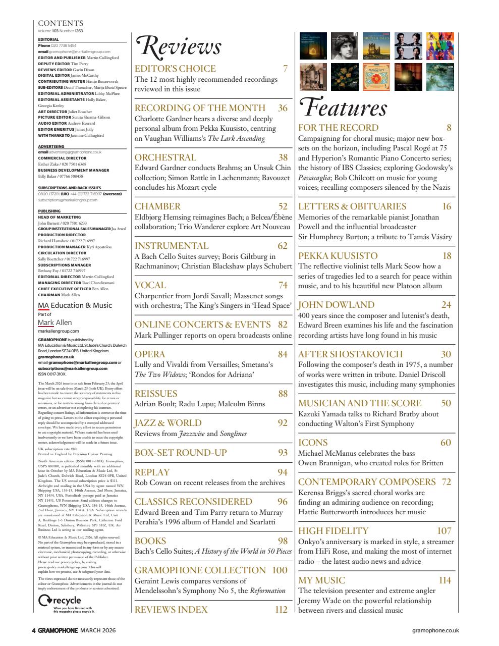 Gramophone Preview Pages