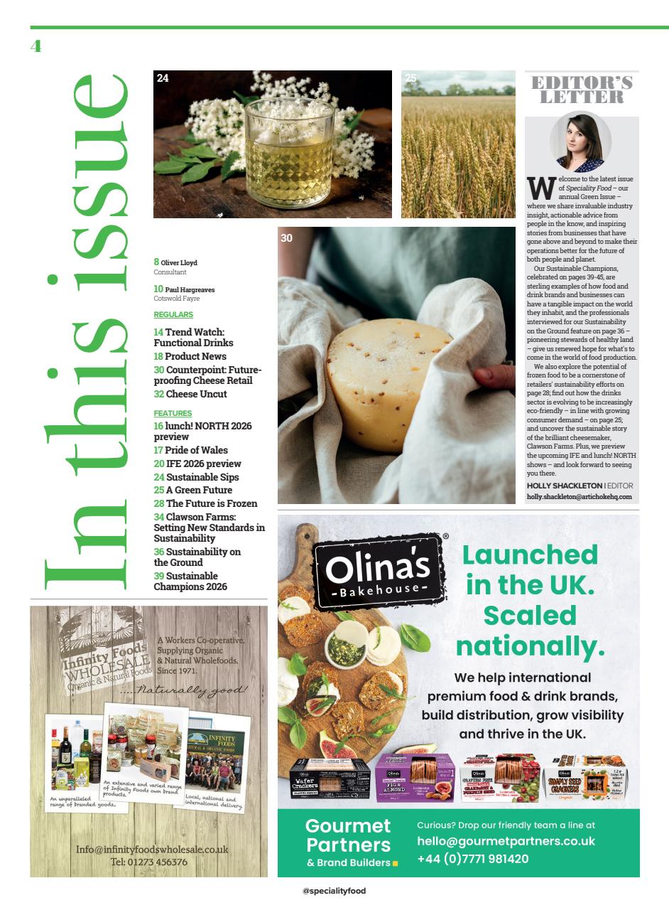 Speciality Food Preview Pages