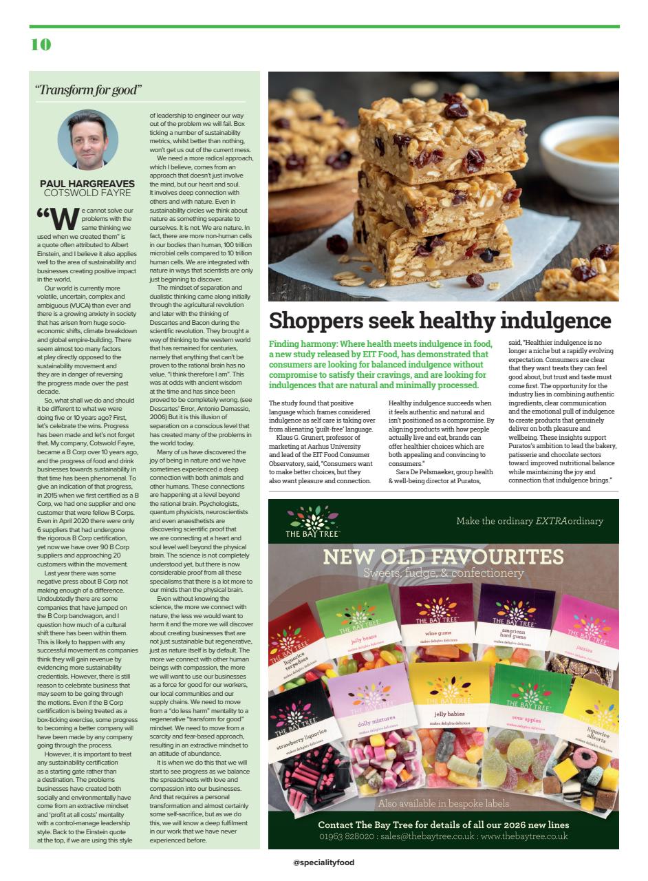 Speciality Food Preview Pages