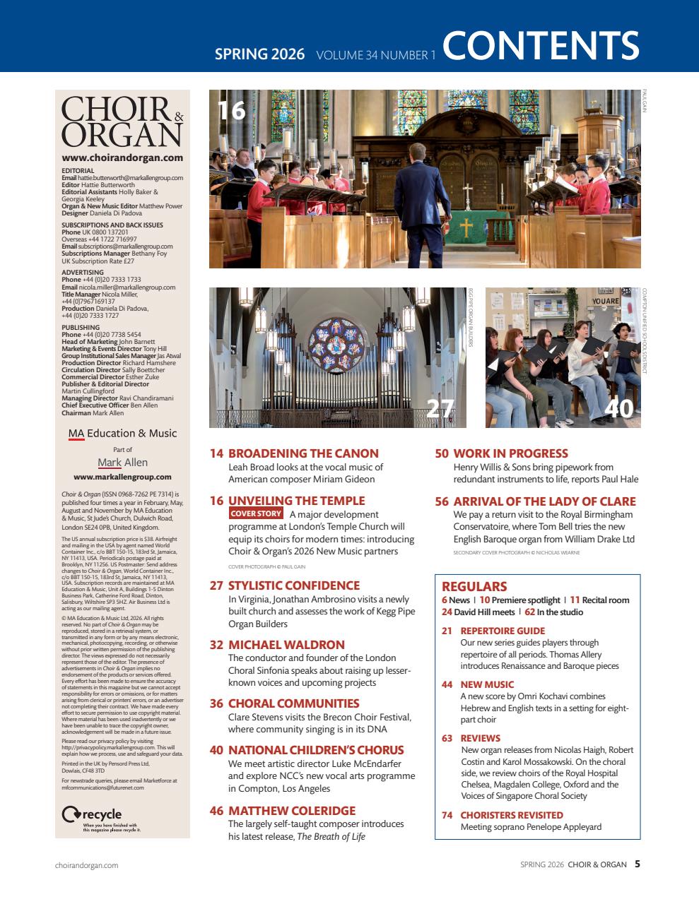 Choir & Organ Preview Pages