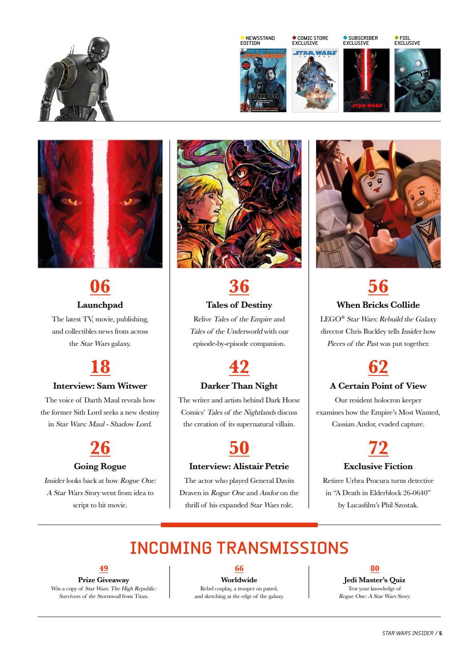 Star Wars Insider Preview Pages
