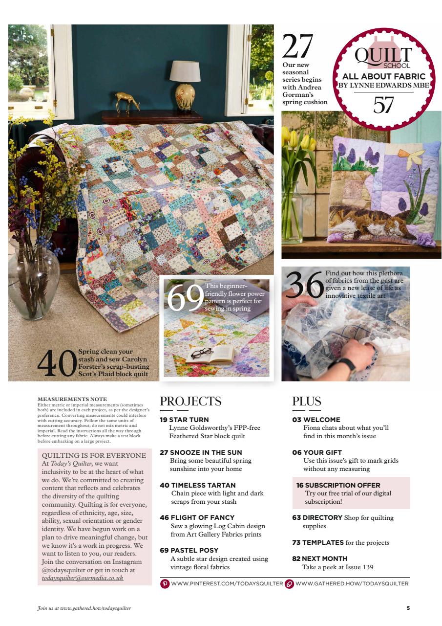 Today’s Quilter Preview Pages