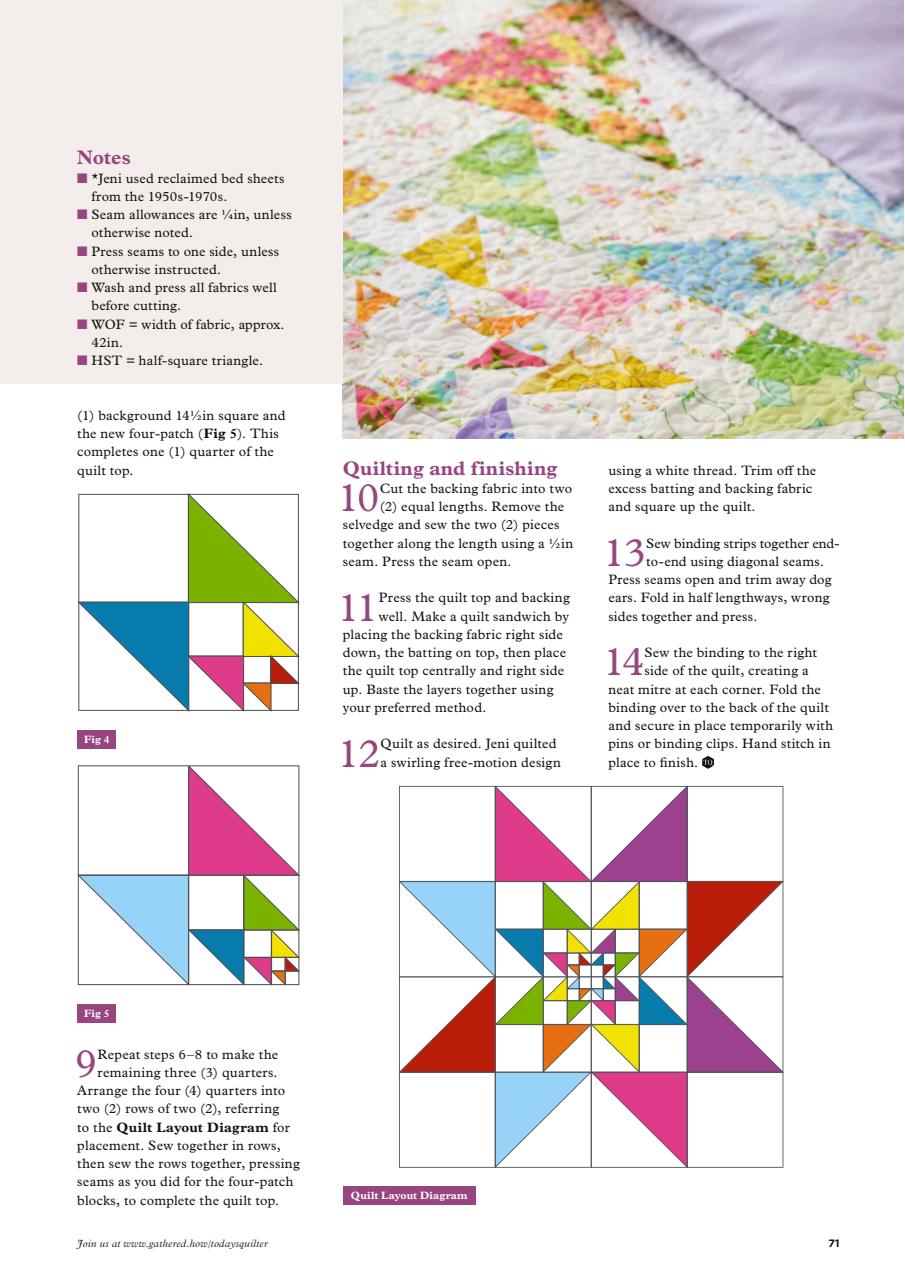 Today’s Quilter Preview Pages