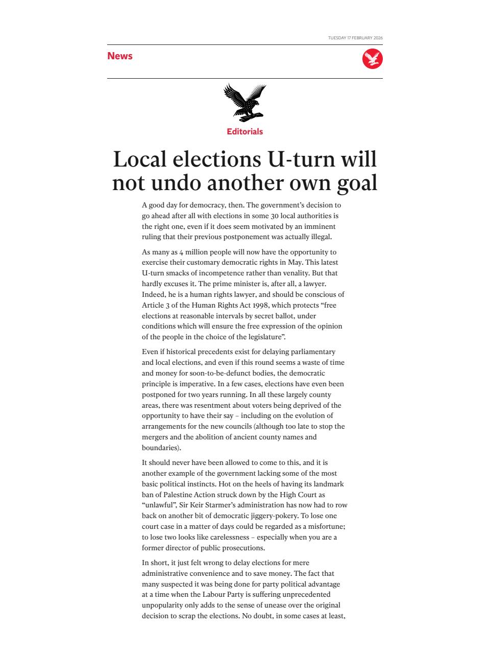 The Independent Daily Edition Newspaper Preview Pages