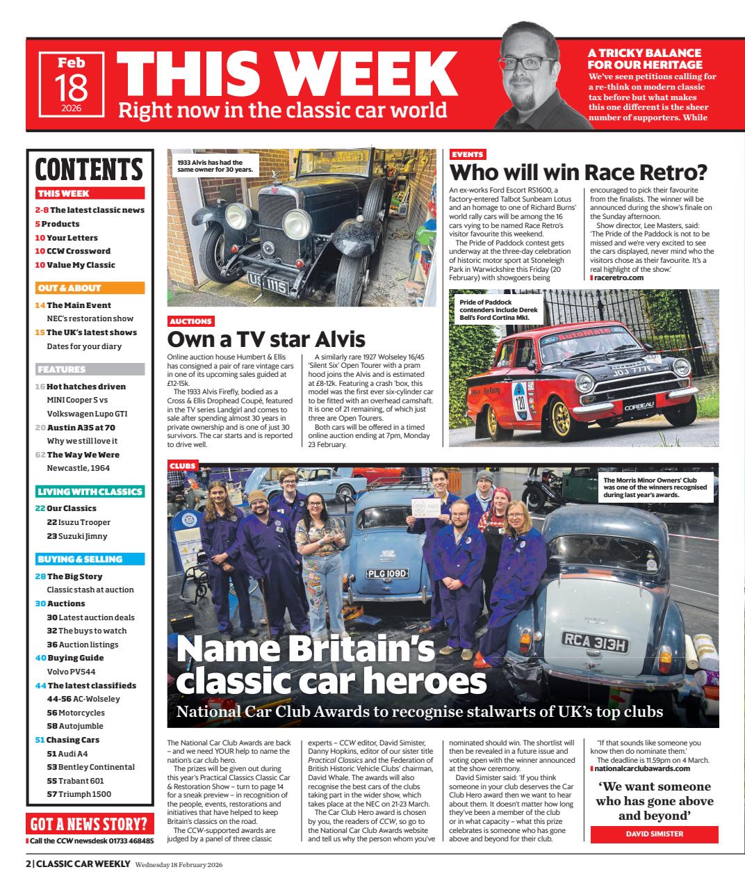 Classic Car Weekly Preview Pages