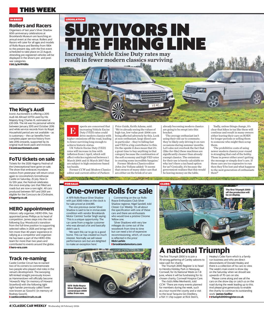 Classic Car Weekly Preview Pages