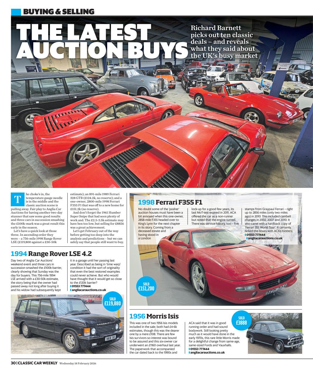Classic Car Weekly Preview Pages