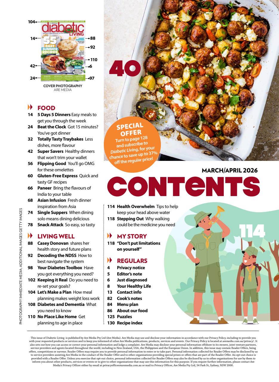 Diabetic Living Preview Pages