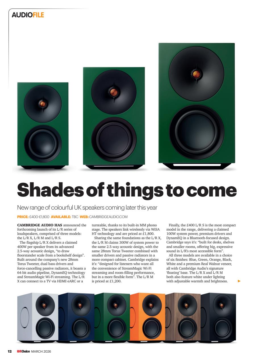 Hi-Fi Choice Preview Pages