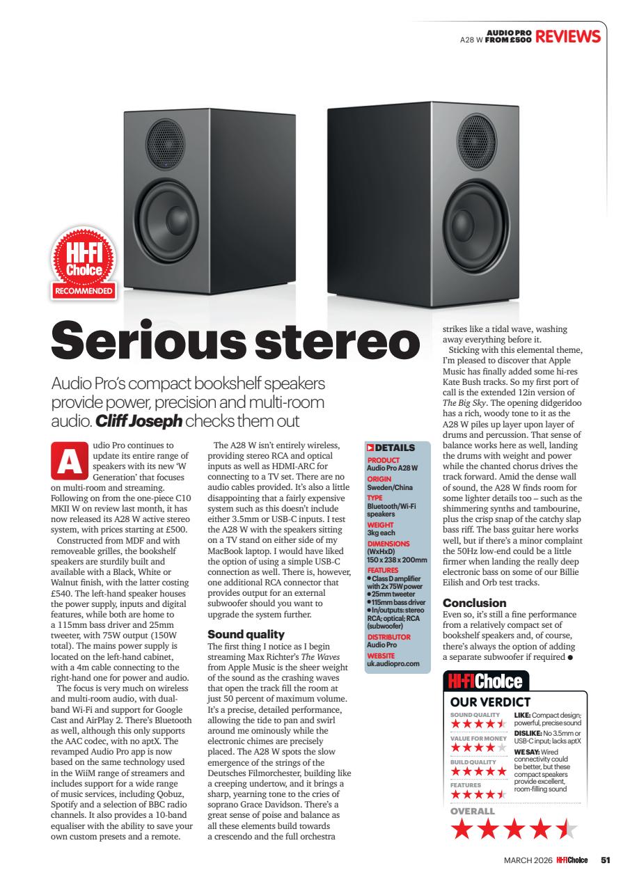 Hi-Fi Choice Preview Pages