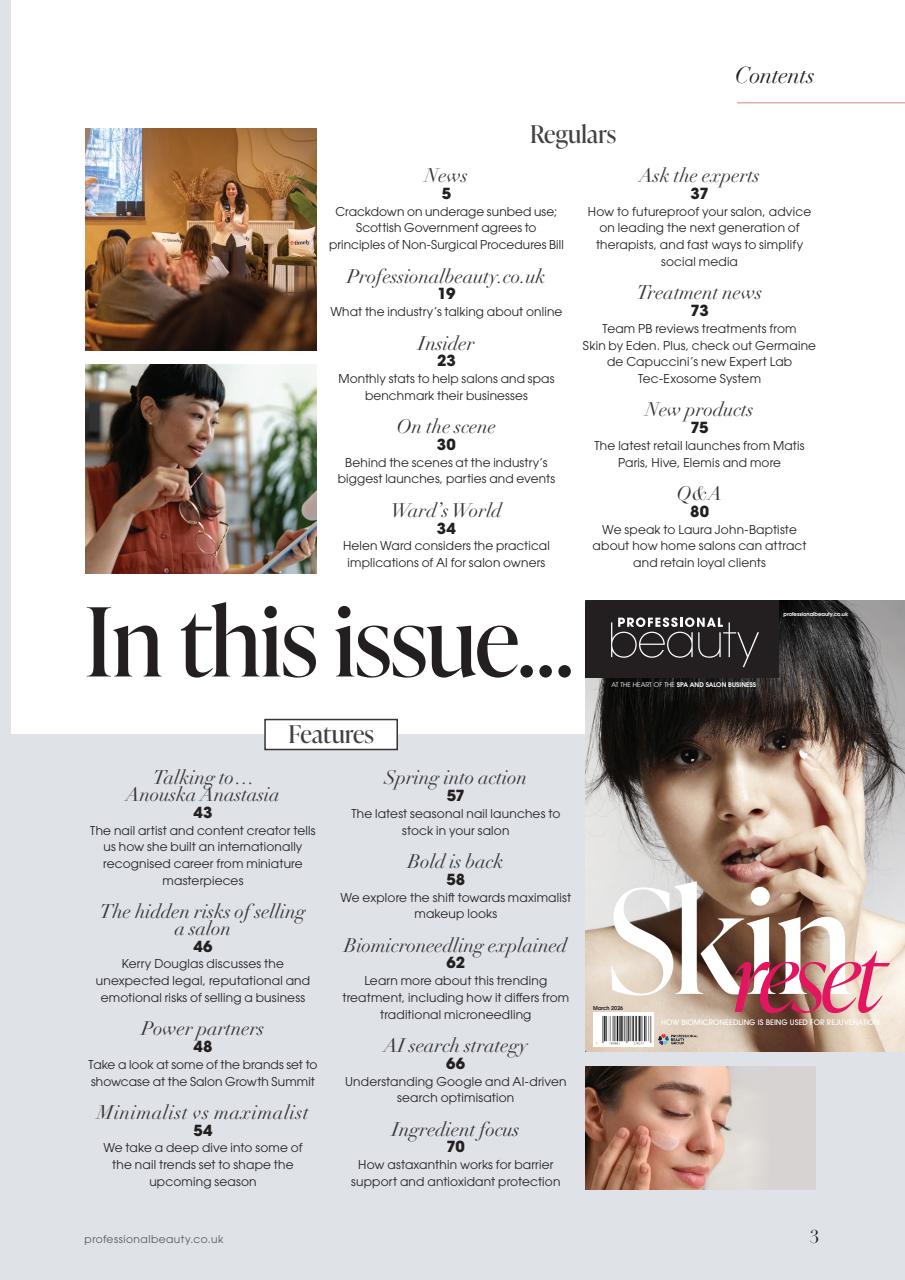 Professional Beauty Preview Pages