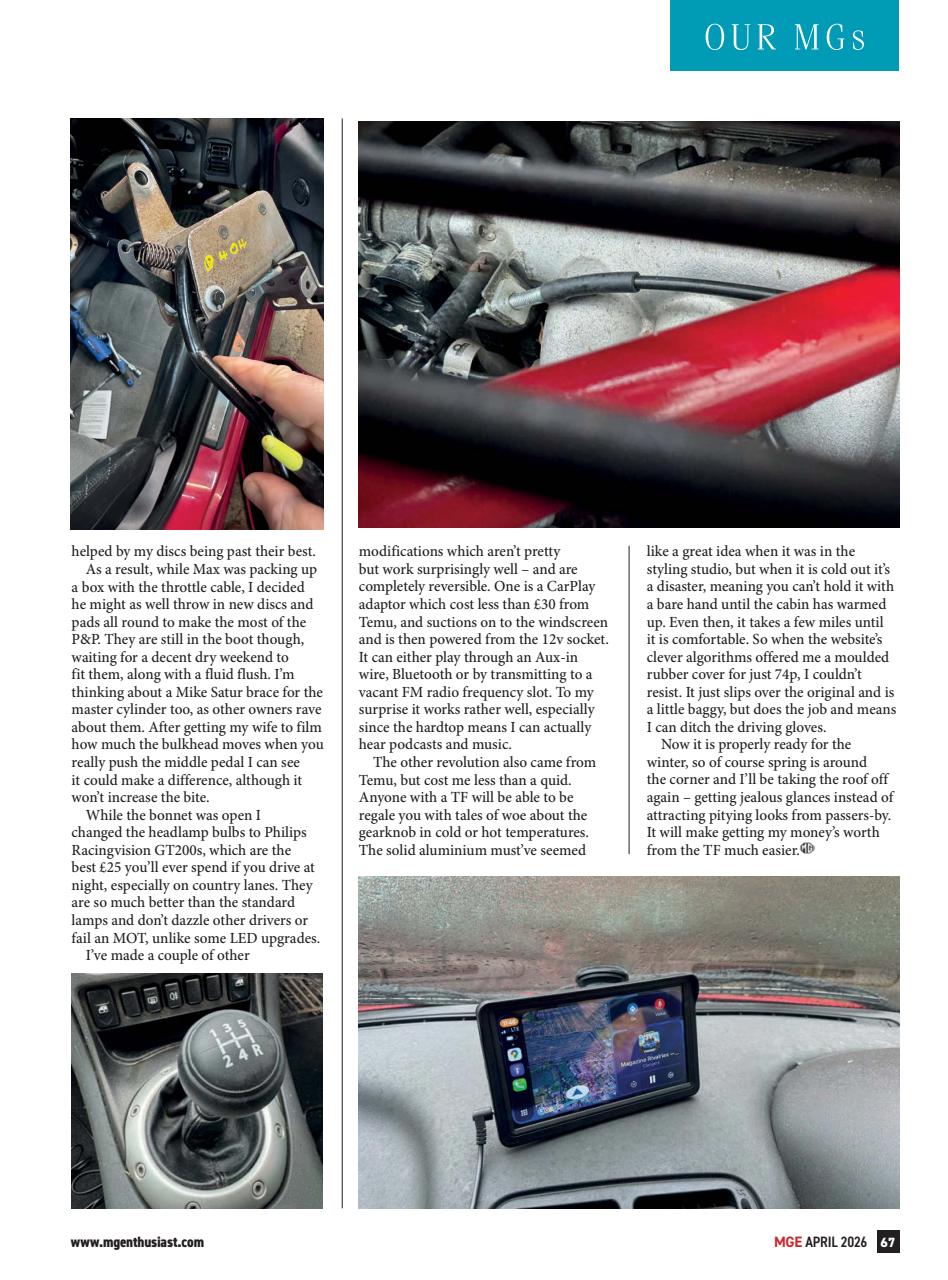 MG Enthusiast Preview Pages