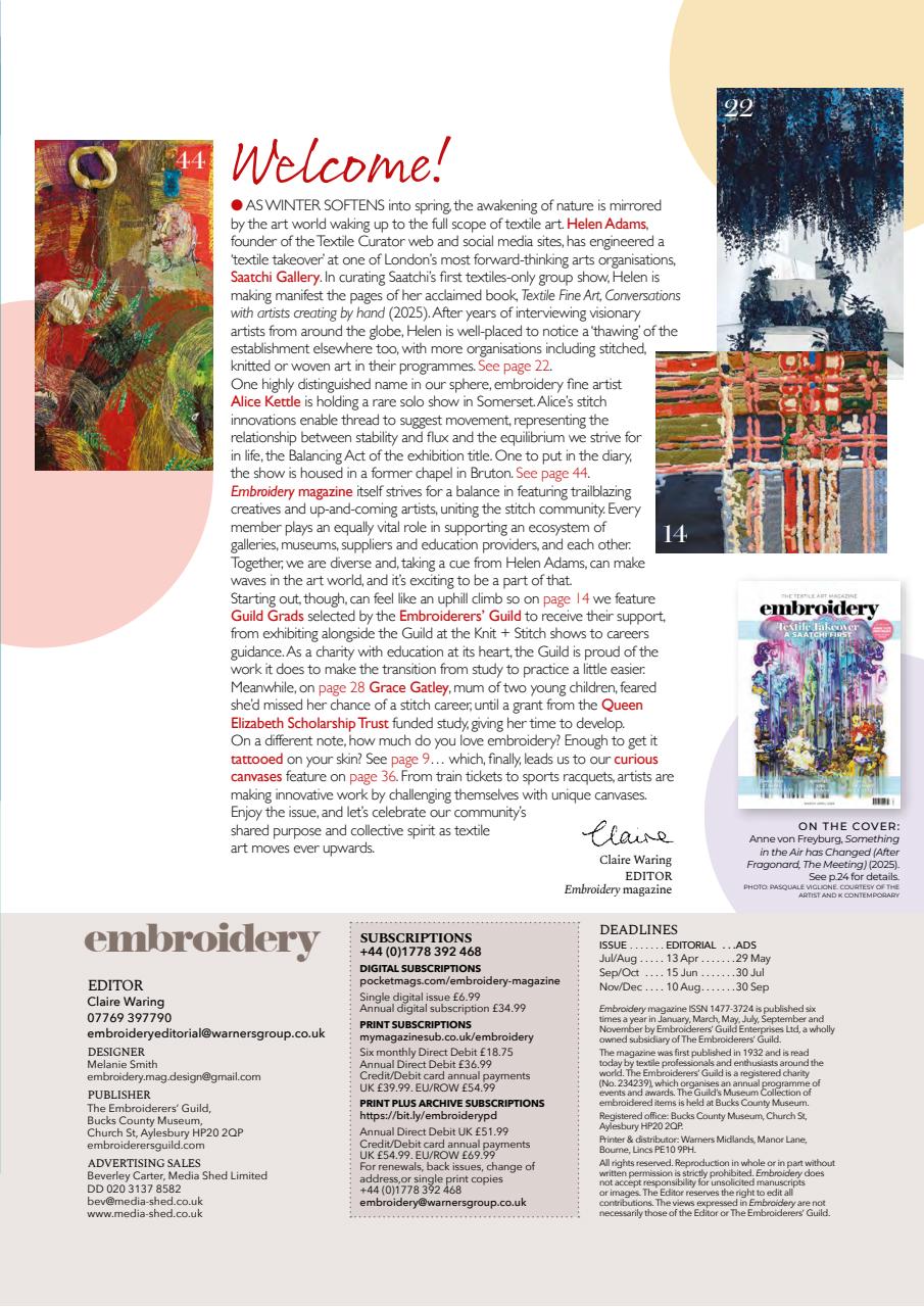 Embroidery Magazine Preview Pages