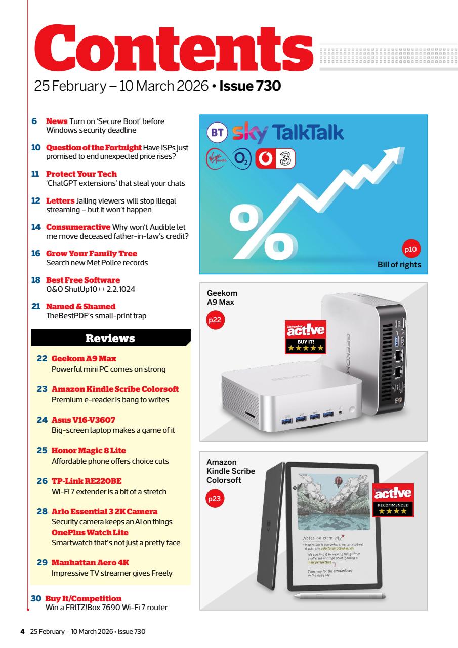 Computer Active Preview Pages