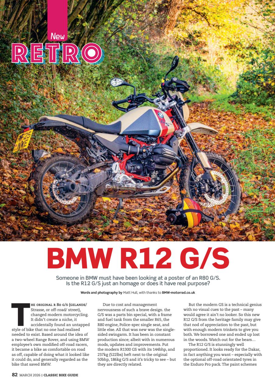 Classic Bike Guide Preview Pages