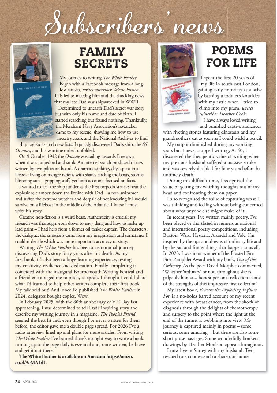 Writing Magazine Preview Pages