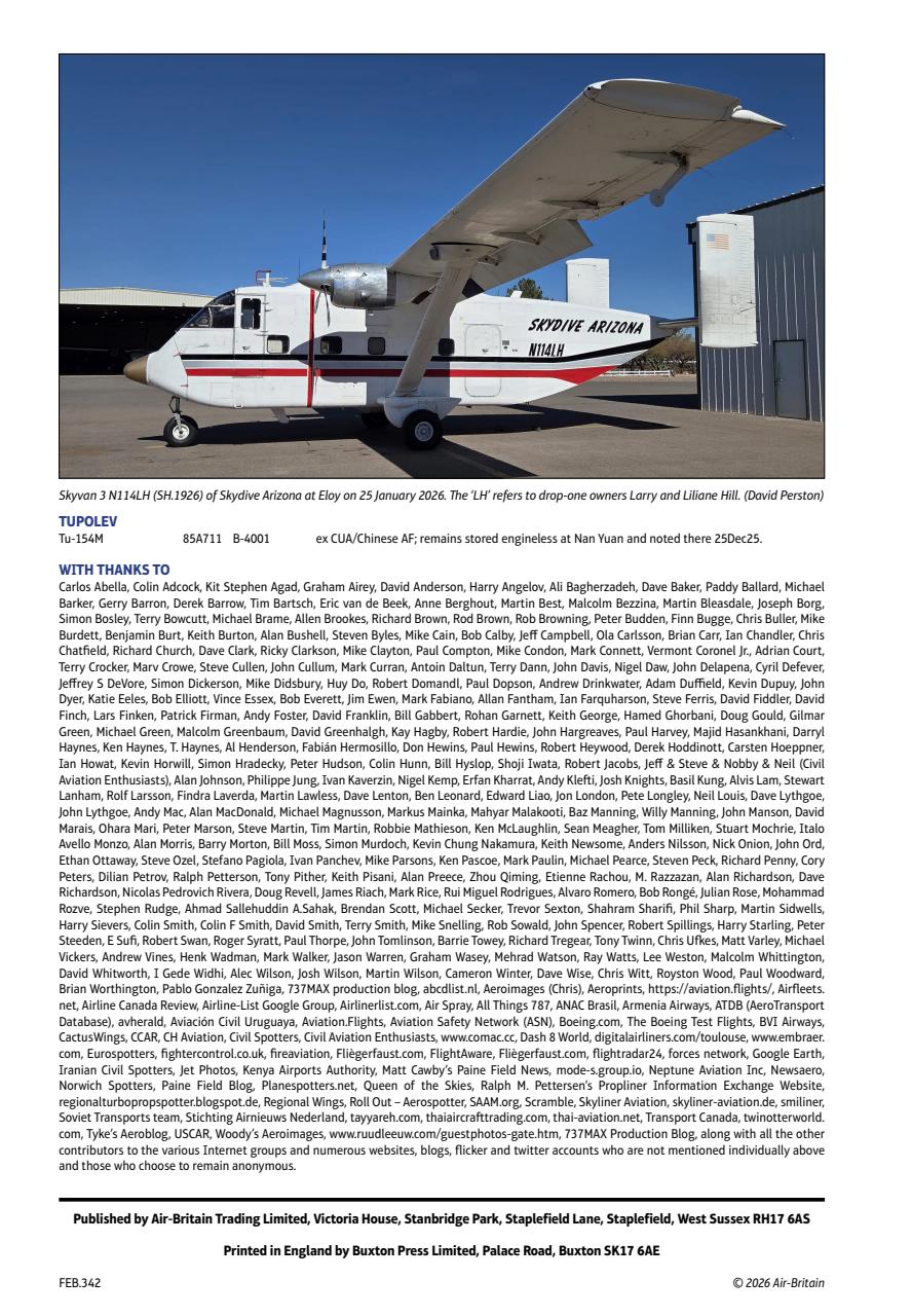 Air Britain News Preview Pages