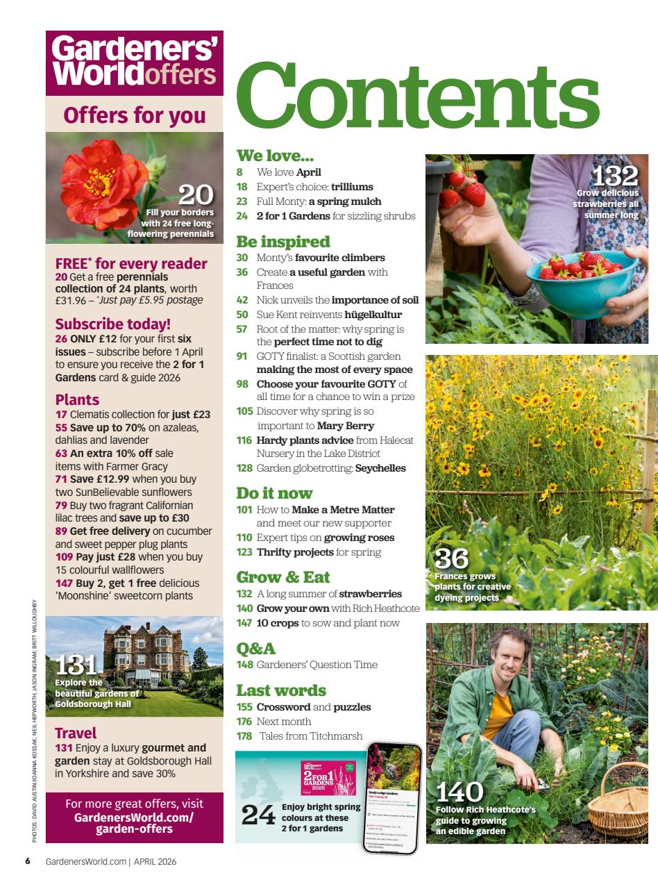 BBC Gardeners’ World Magazine Preview Pages