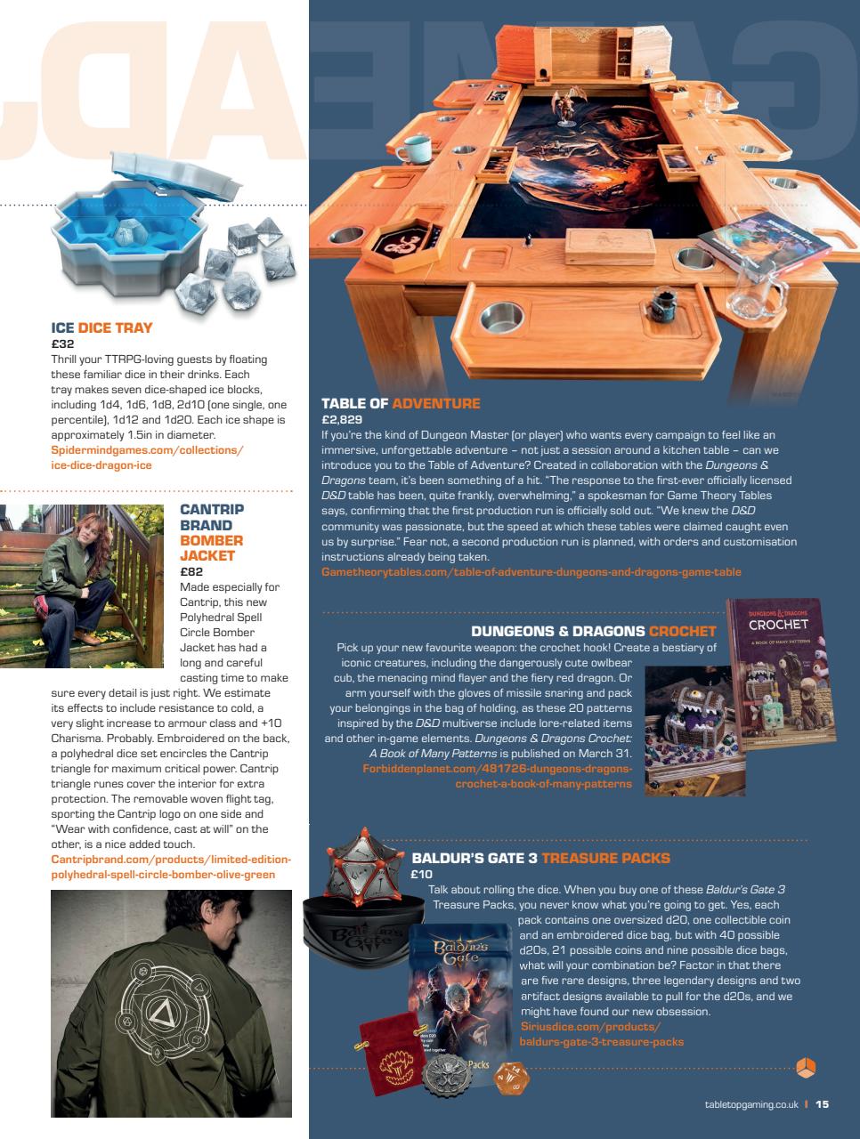 Tabletop Gaming Preview Pages