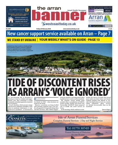 Arran Banner issue Friday, February 20, 2026