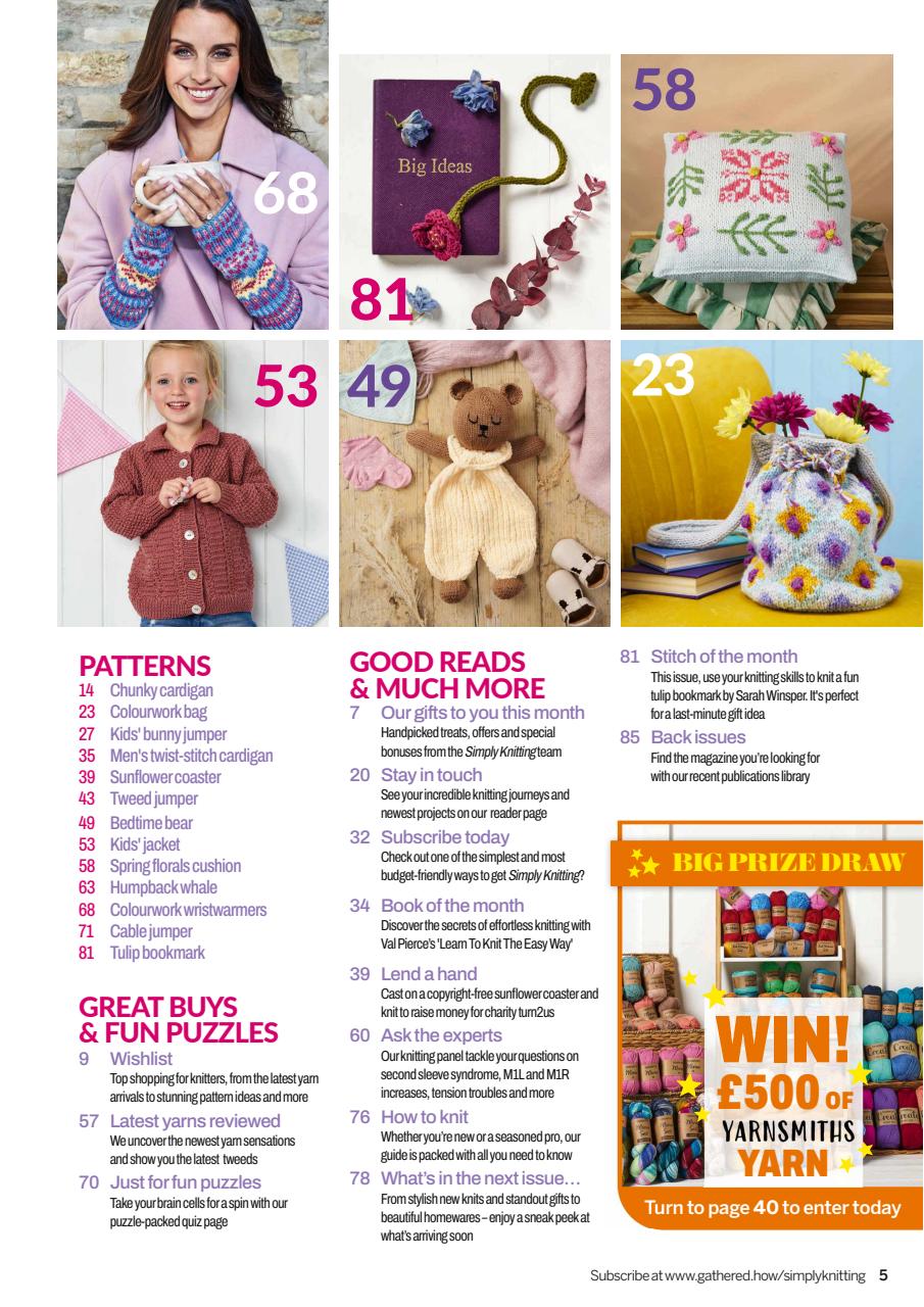 Simply Knitting Preview Pages