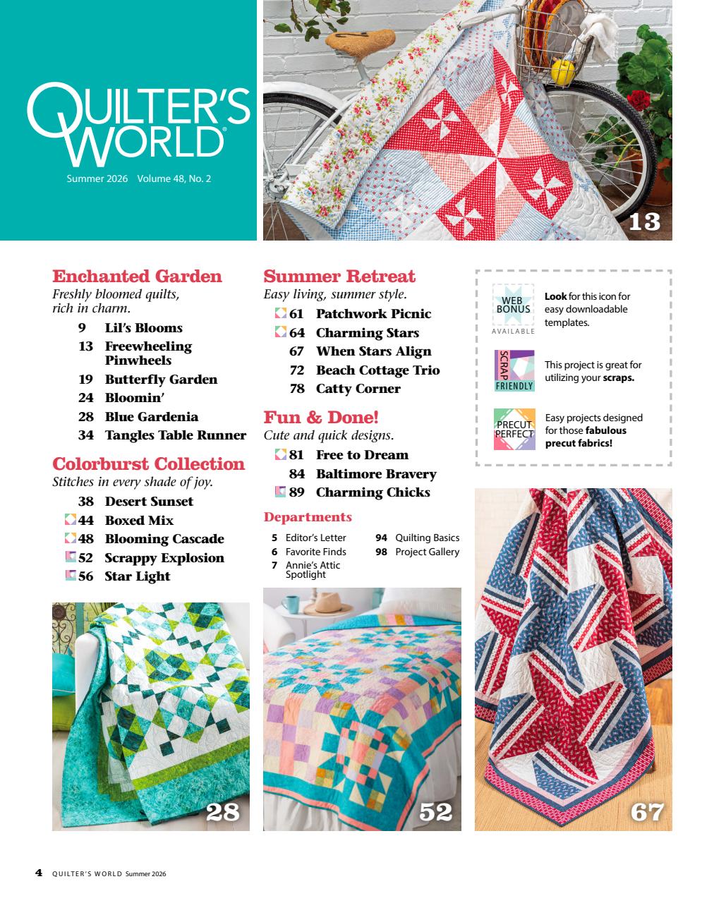Quilter's World Preview Pages