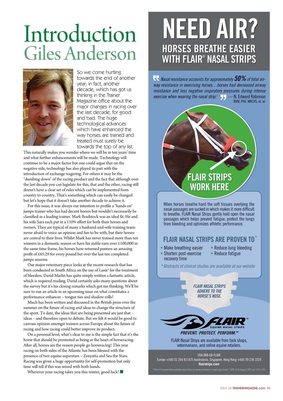 European Trainer Magazine - horse racing Preview Pages
