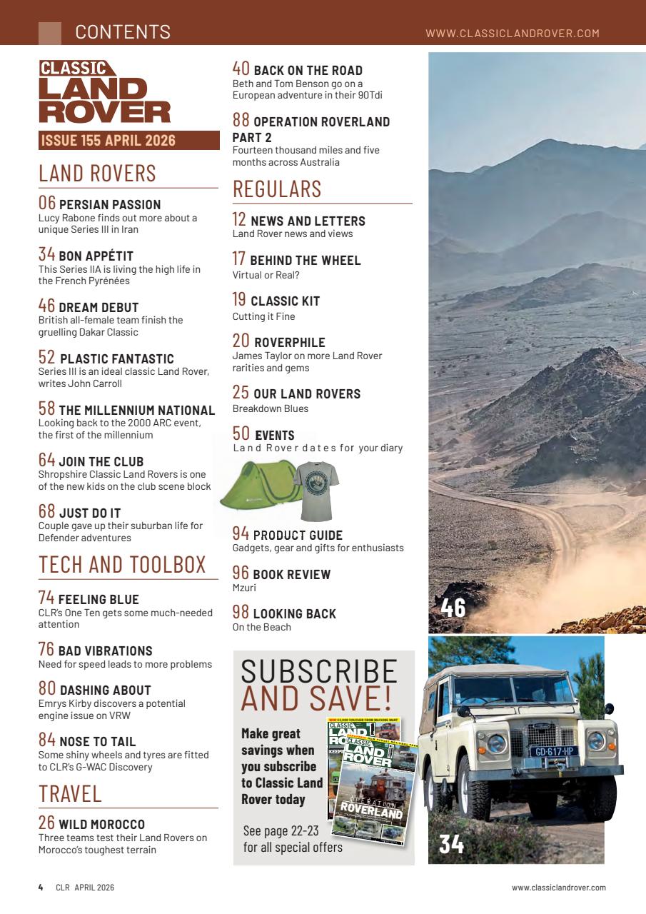 Classic Land Rover Magazine Preview Pages