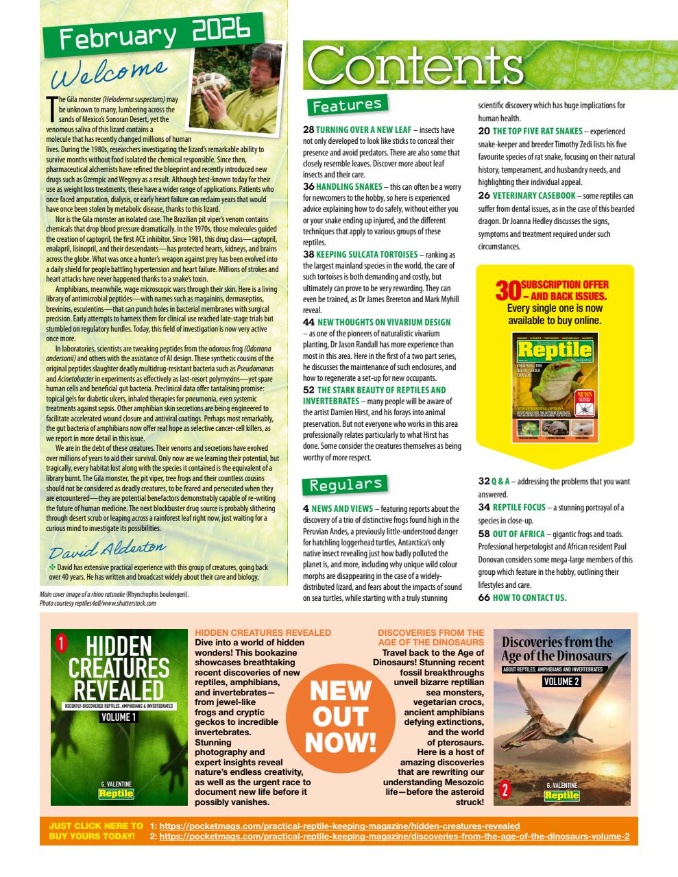 Practical Reptile Keeping Preview Pages