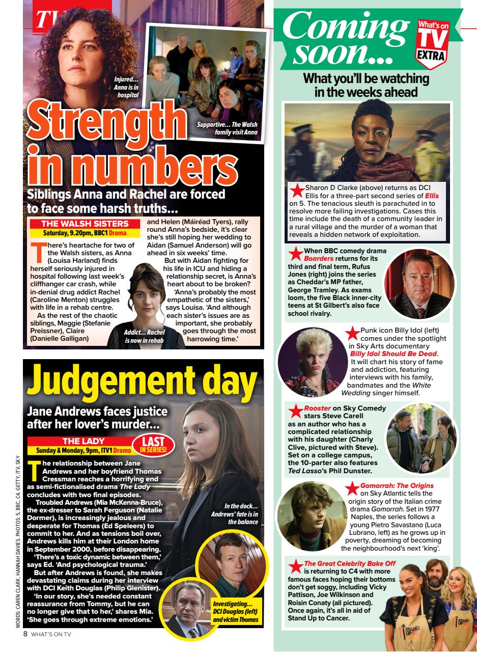 What's on TV Preview Pages