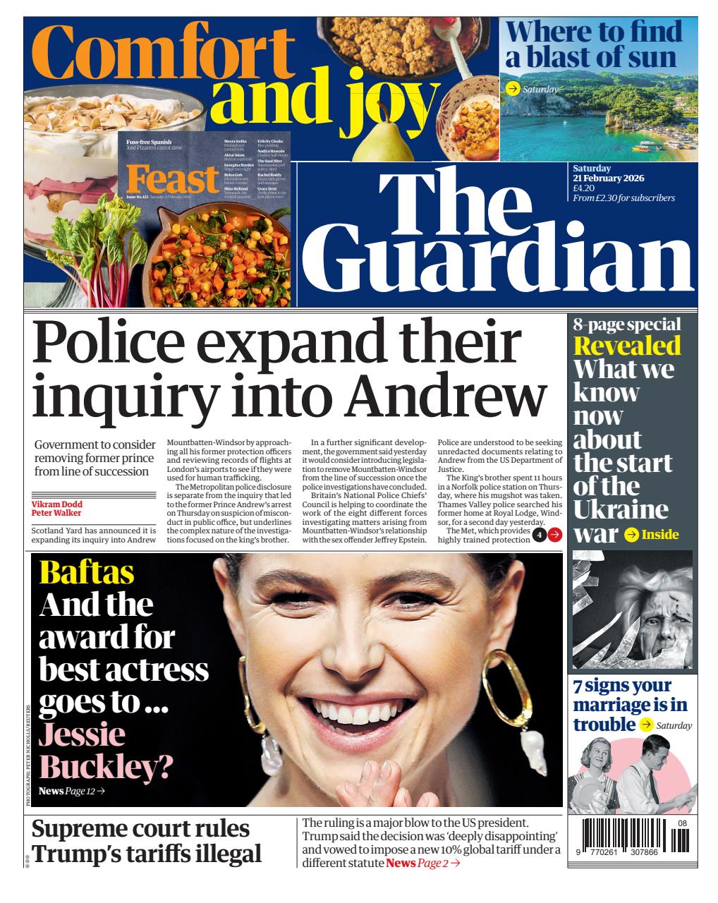 The Guardian Newspaper Preview Pages