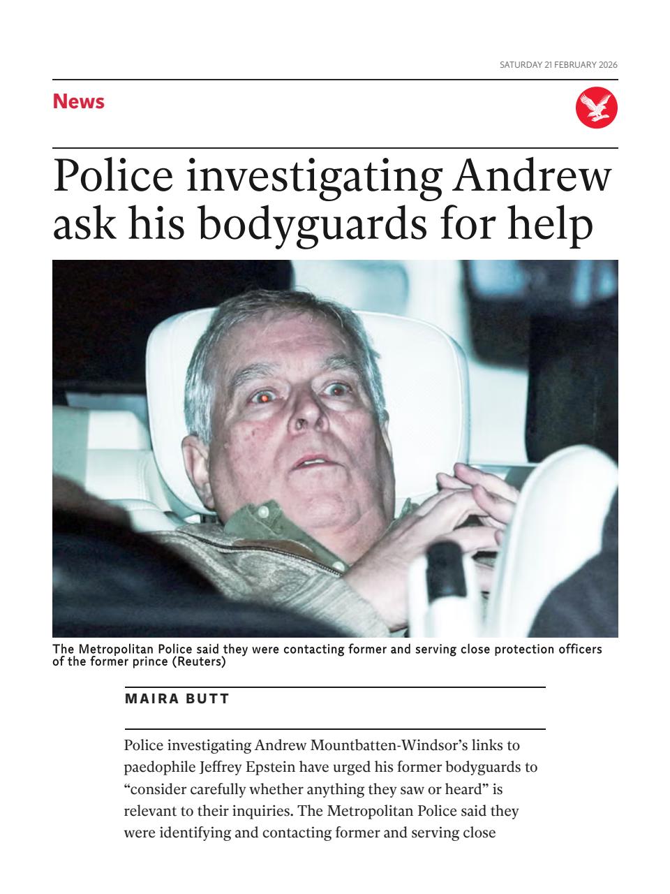 The Independent Daily Edition Newspaper Preview Pages