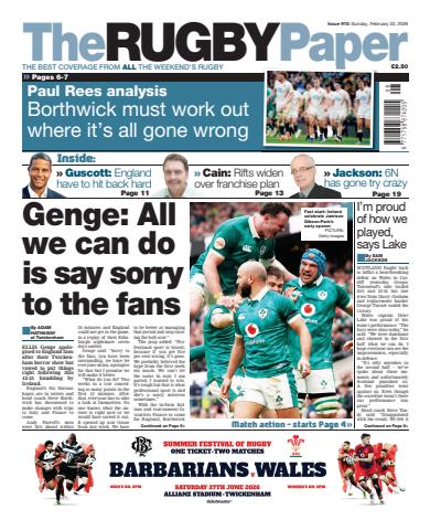 The Rugby Paper issue 22-Feb-2026