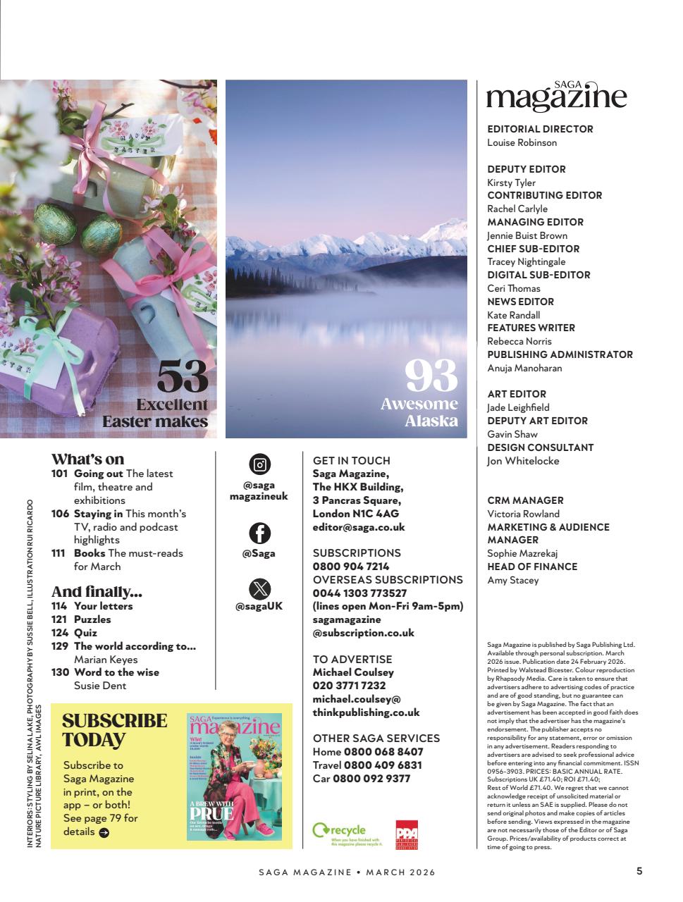 Saga Magazine Preview Pages